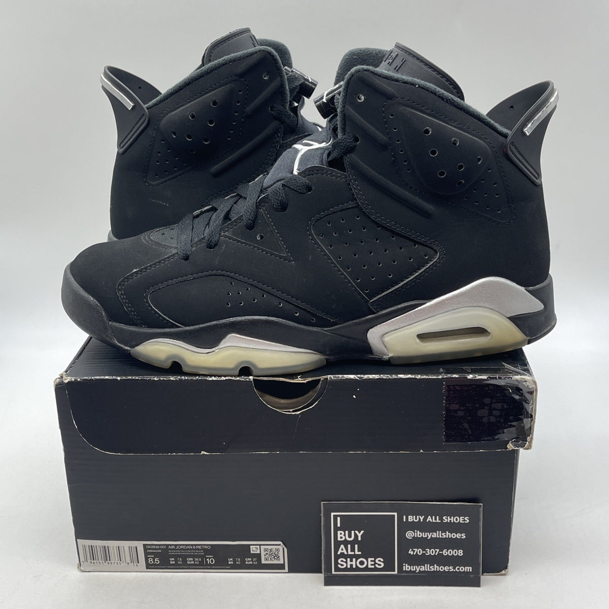 Size 8.5 - Air Jordan 6 Retro Mid Chrome (DX2836-001)