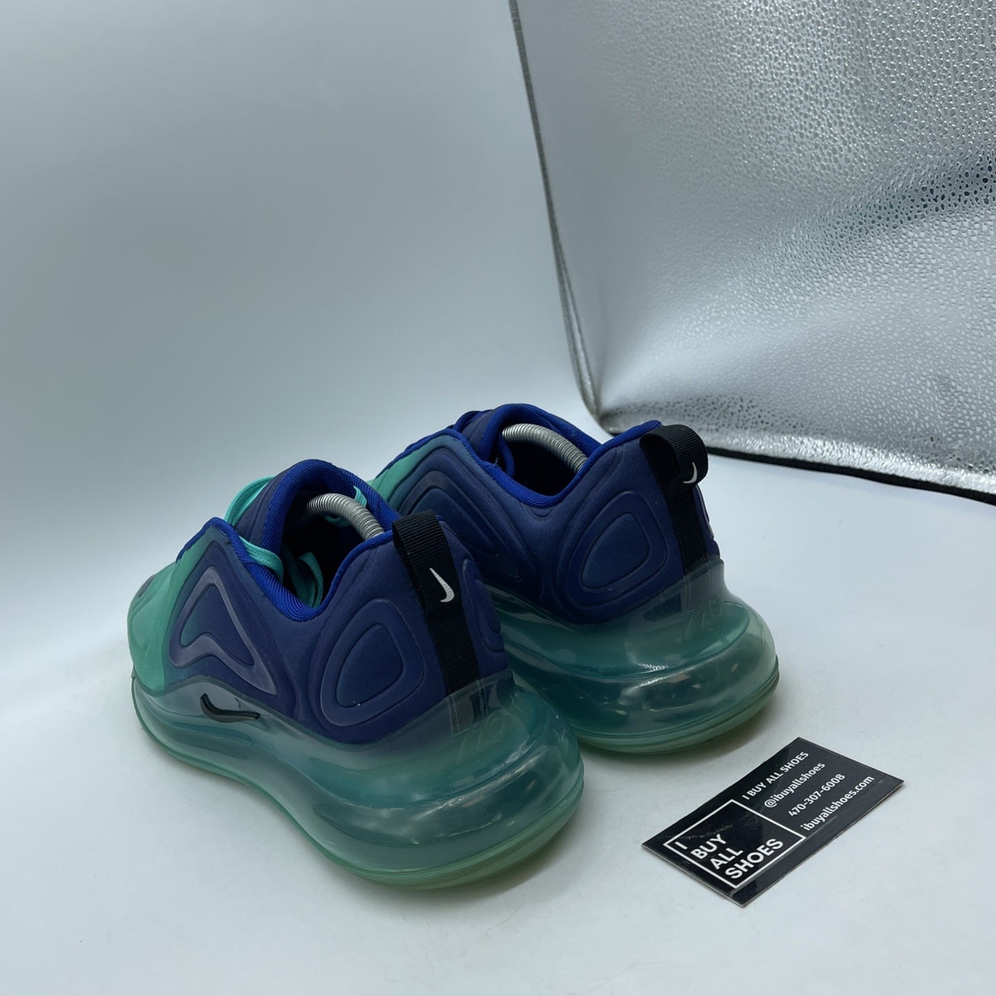 Size 11 - Nike Air Max 720 Sea Forest Blue Green Black Suede (AO2924-400)