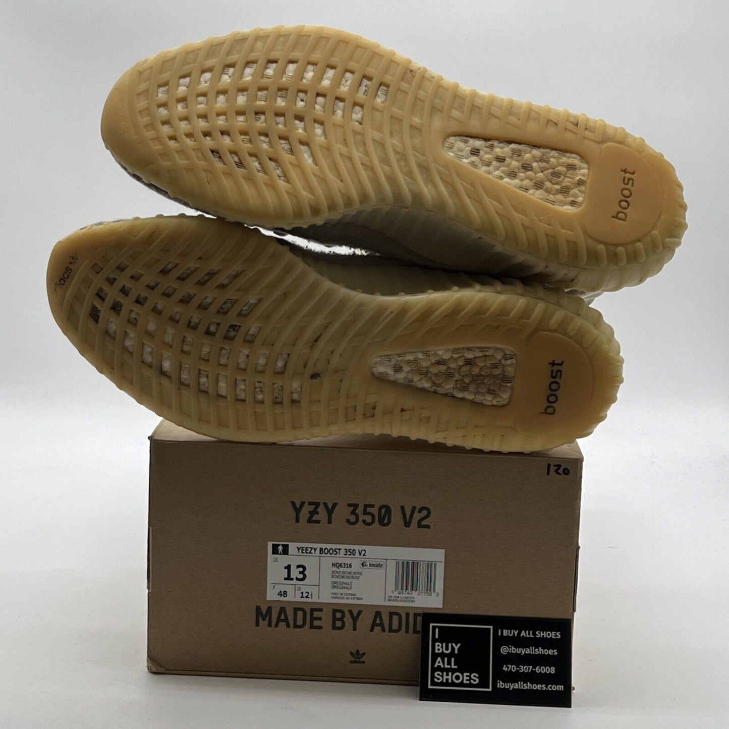 Size 13 - adidas Yeezy Boost 350 V2 Low Bone (HQ6316)