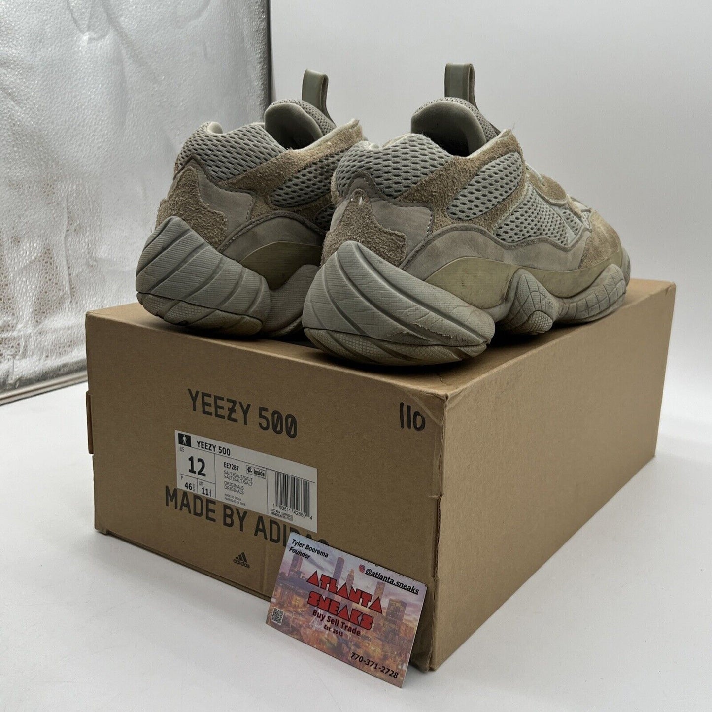Size 12 - adidas Yeezy 500 Salt Suede (EE7287)