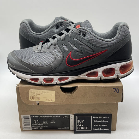Size 11 - NWOB Nike Tailwind Sneakers Shoes Grey Suede Leather (454531-011)