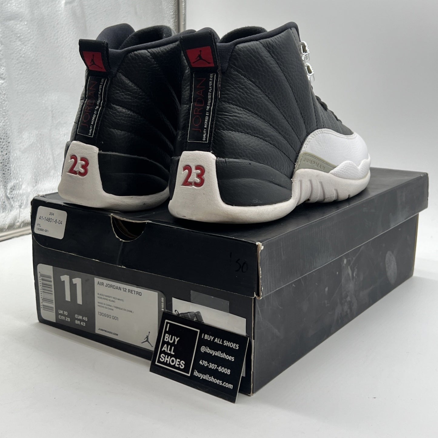 Size 11 - Air Jordan 12 Retro 2012 Playoff (130690-001)