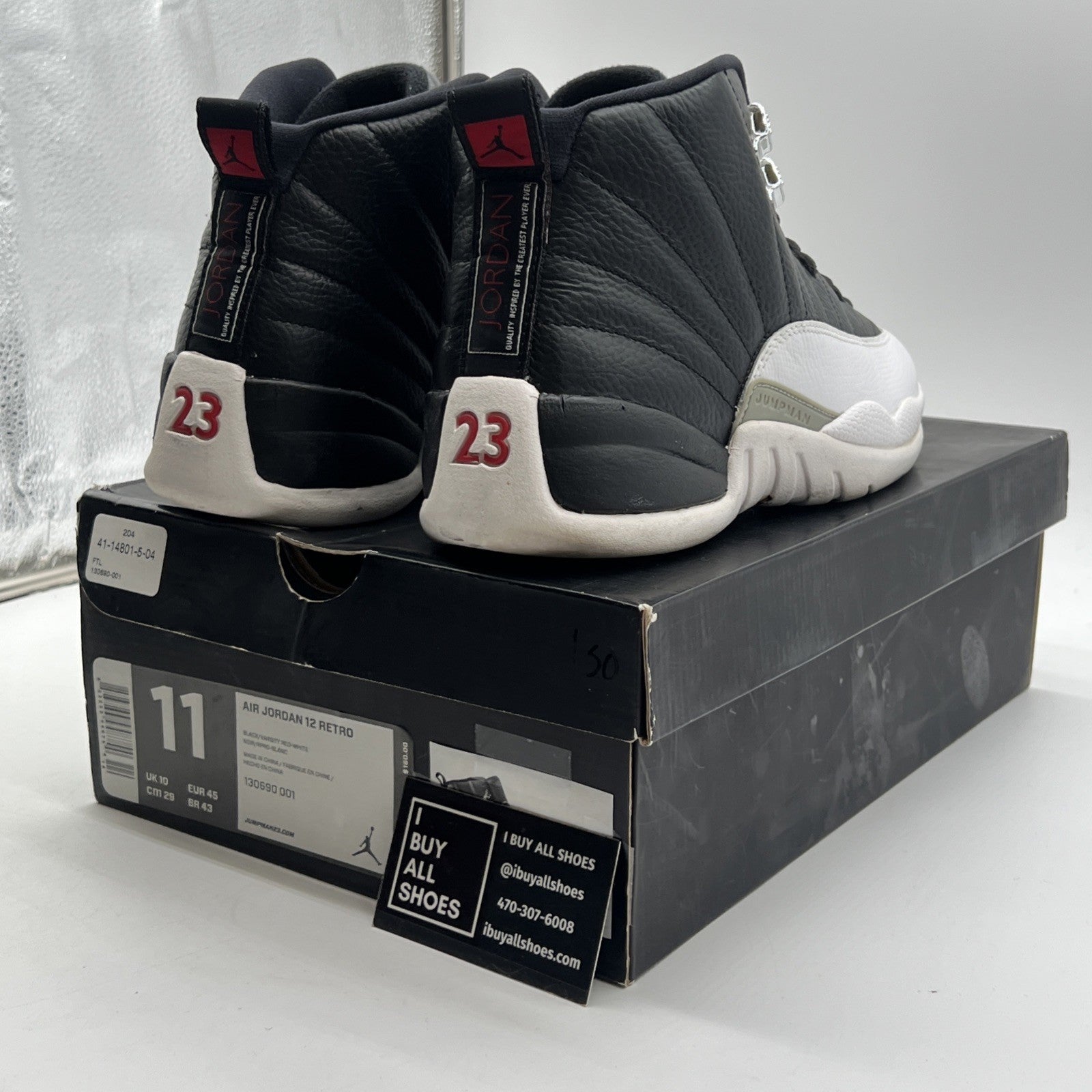 Size 11 - Air Jordan 12 Retro 2012 Playoff (130690-001)