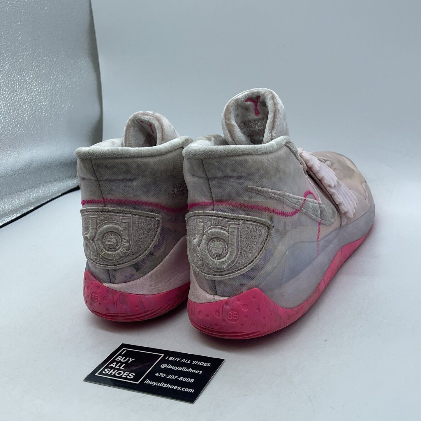 Size 13.5 - Nike KD 12 Aunt Pearl Pink Suede Leather (CT2740-900)