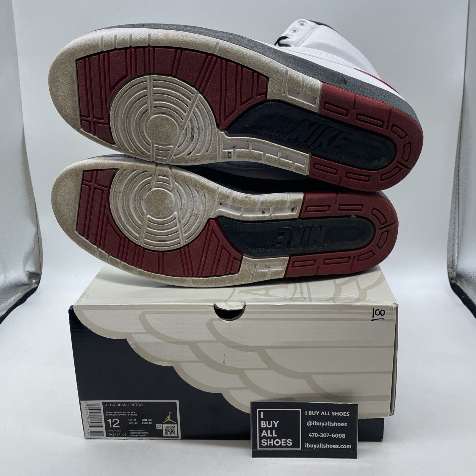 Size 12 - Air Jordan 2 Retro Mid Chicago (DX2454-106)