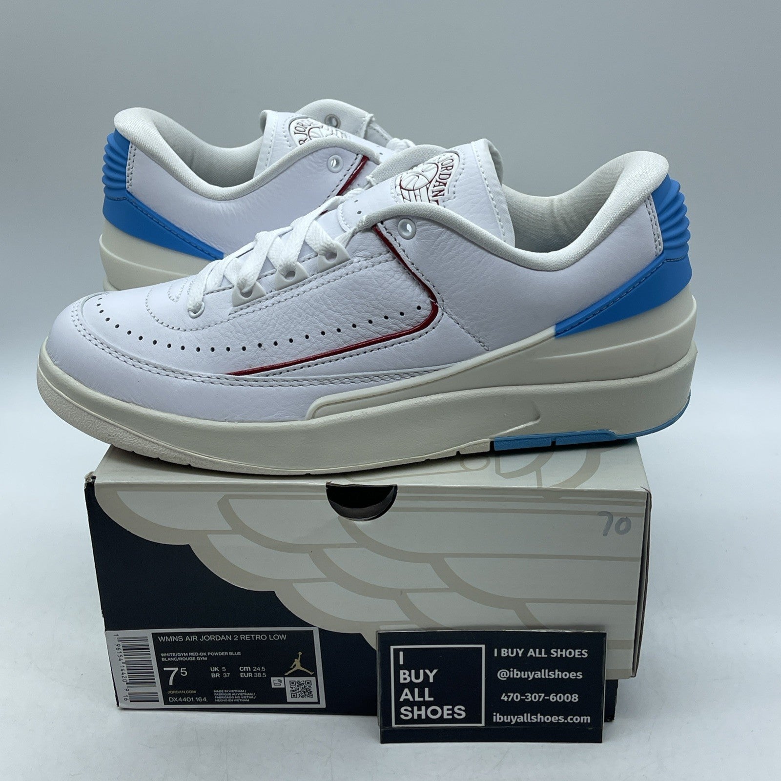 Size 7.5W - Air Jordan 2 Retro Low NC to Chi (DX4401-164)