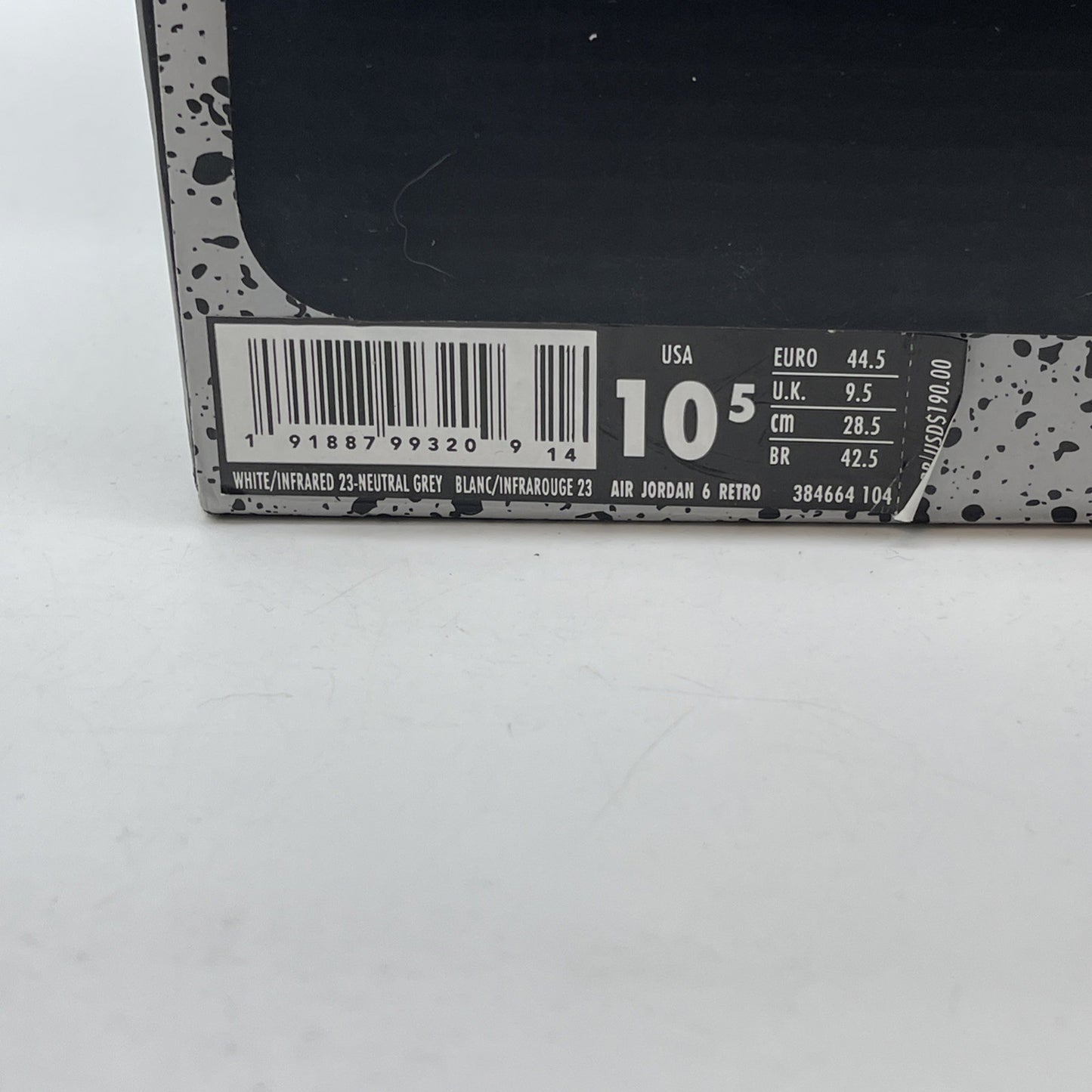 Size 10.5 - Air Jordan 6 Retro Tinker White Blue Grey Suede Leather (384664-104)