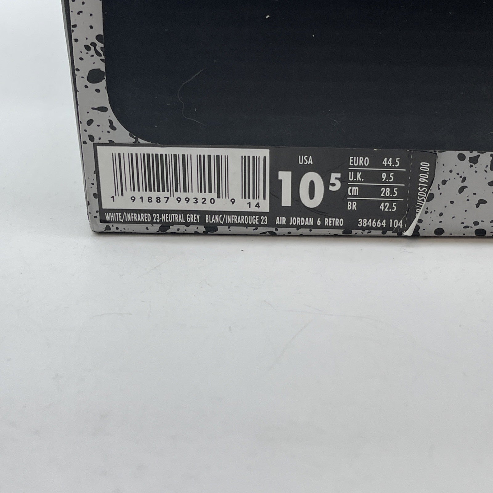 Size 10.5 - Air Jordan 6 Retro Tinker White Blue Grey Suede Leather (384664-104)