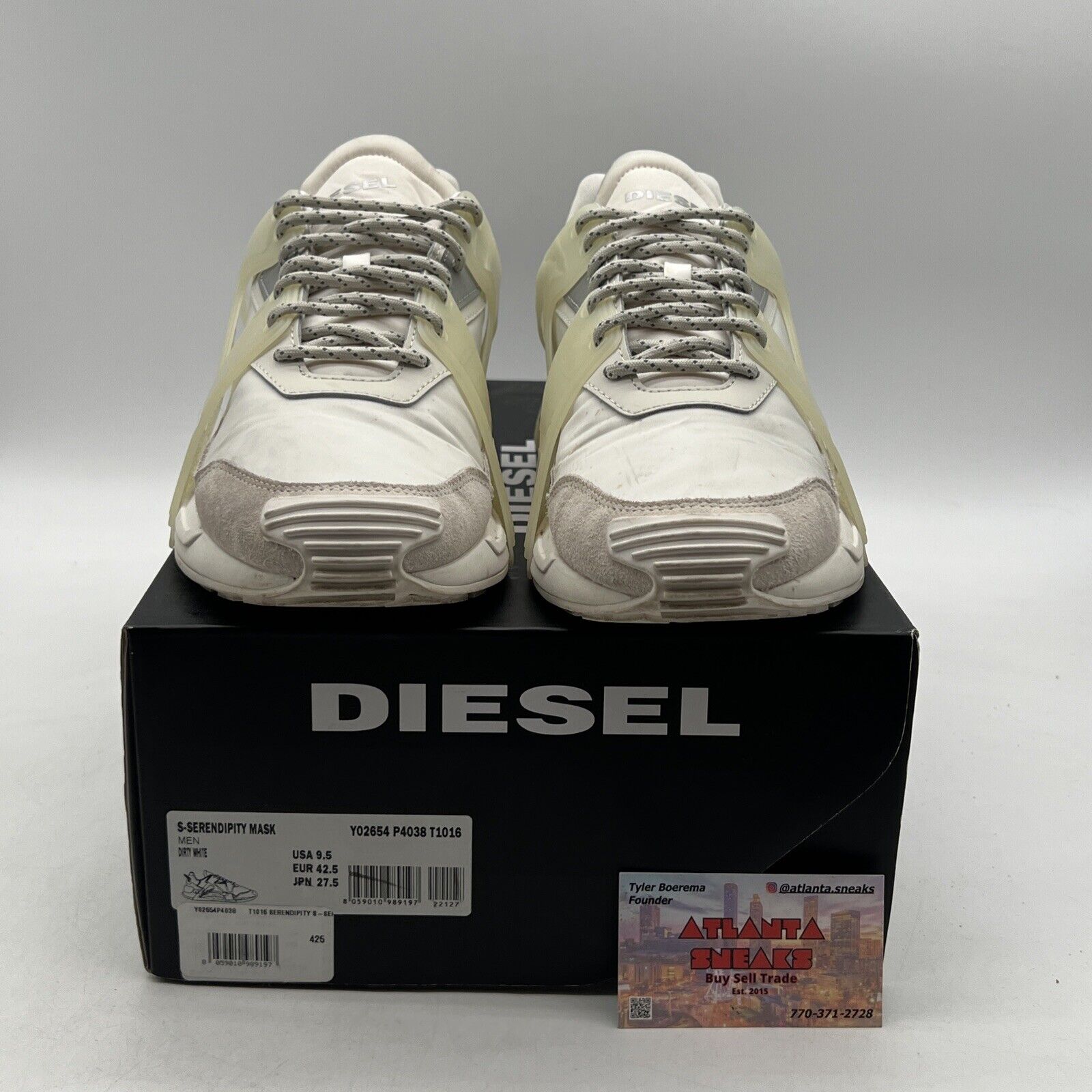 Size 9.5 - Diesel Shoes Serendipity Mask Running Sneakers (Y02654-P4038-T1016)