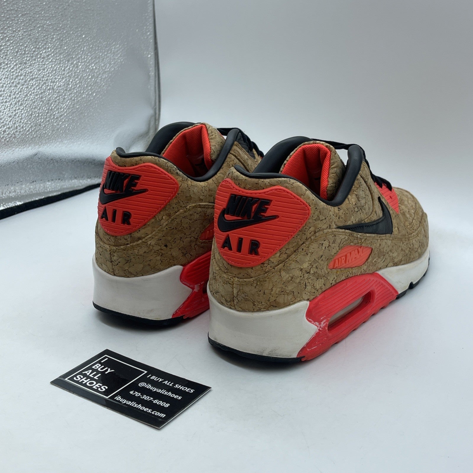 Size 11.5 - Nike Air Max 90 Cork Brown Black Leather (725235-706)