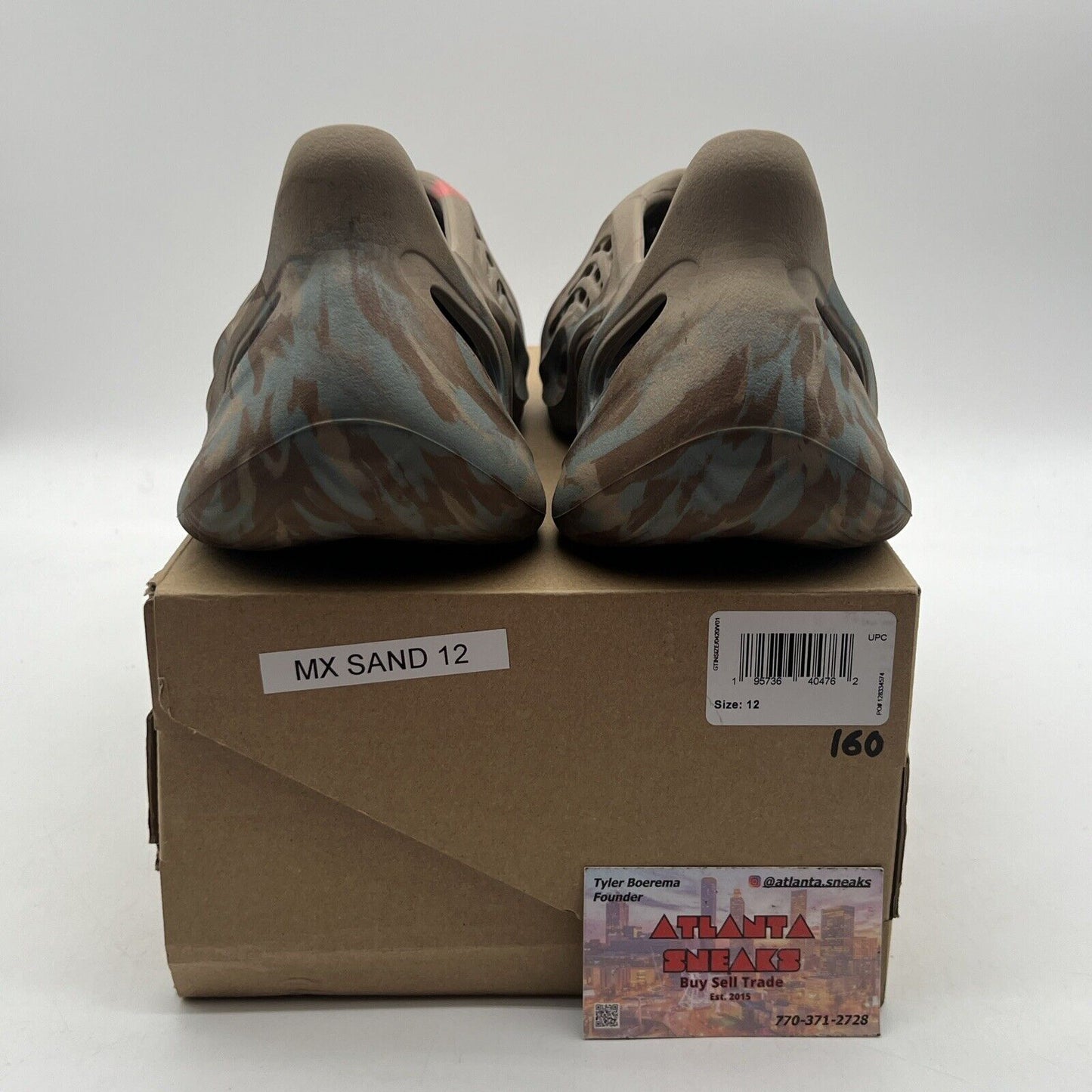 Size 12 - adidas Yeezy Foam RNNR MX Sand Gray Blue Brown (GY3969)