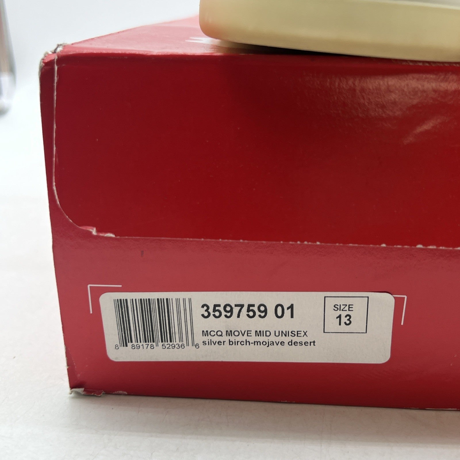 Size 13 - PUMA Move Mid x Alexander McQueen Silver Birch/Mojave Desert