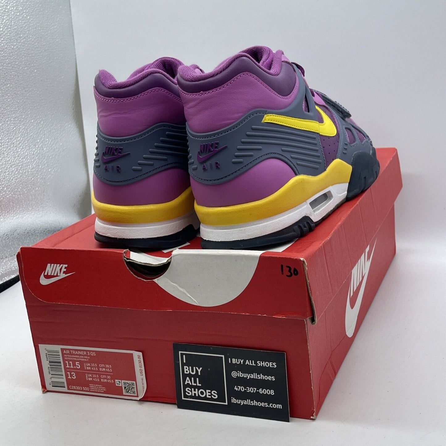 Size 10.5 - Nike Air Trainer 3 Retro 2020 Viotech Purple Leather (CZ6393-500)