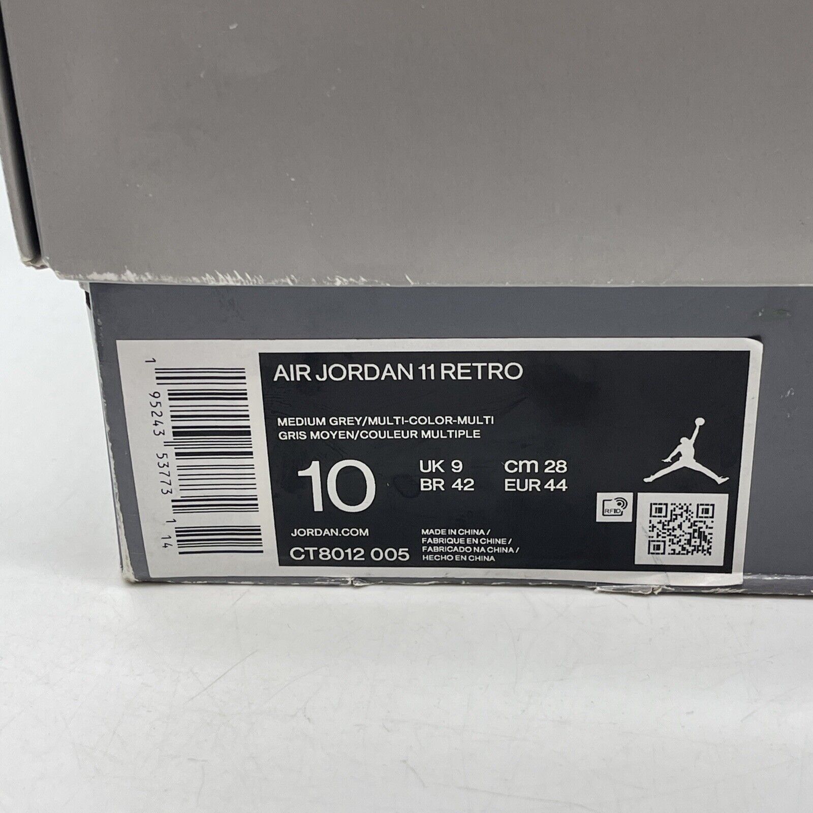 Size 10 - Jordan 11 Retro High Cool Grey Suede White Leather (CT8012-005)