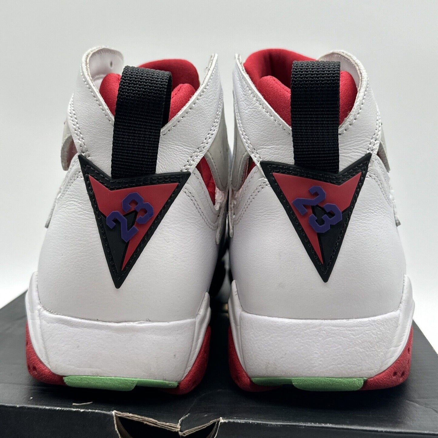 Size 8 - Jordan 7 Retro Hare 2015 White Leather Bugs Bunny Space Jam Red Grey