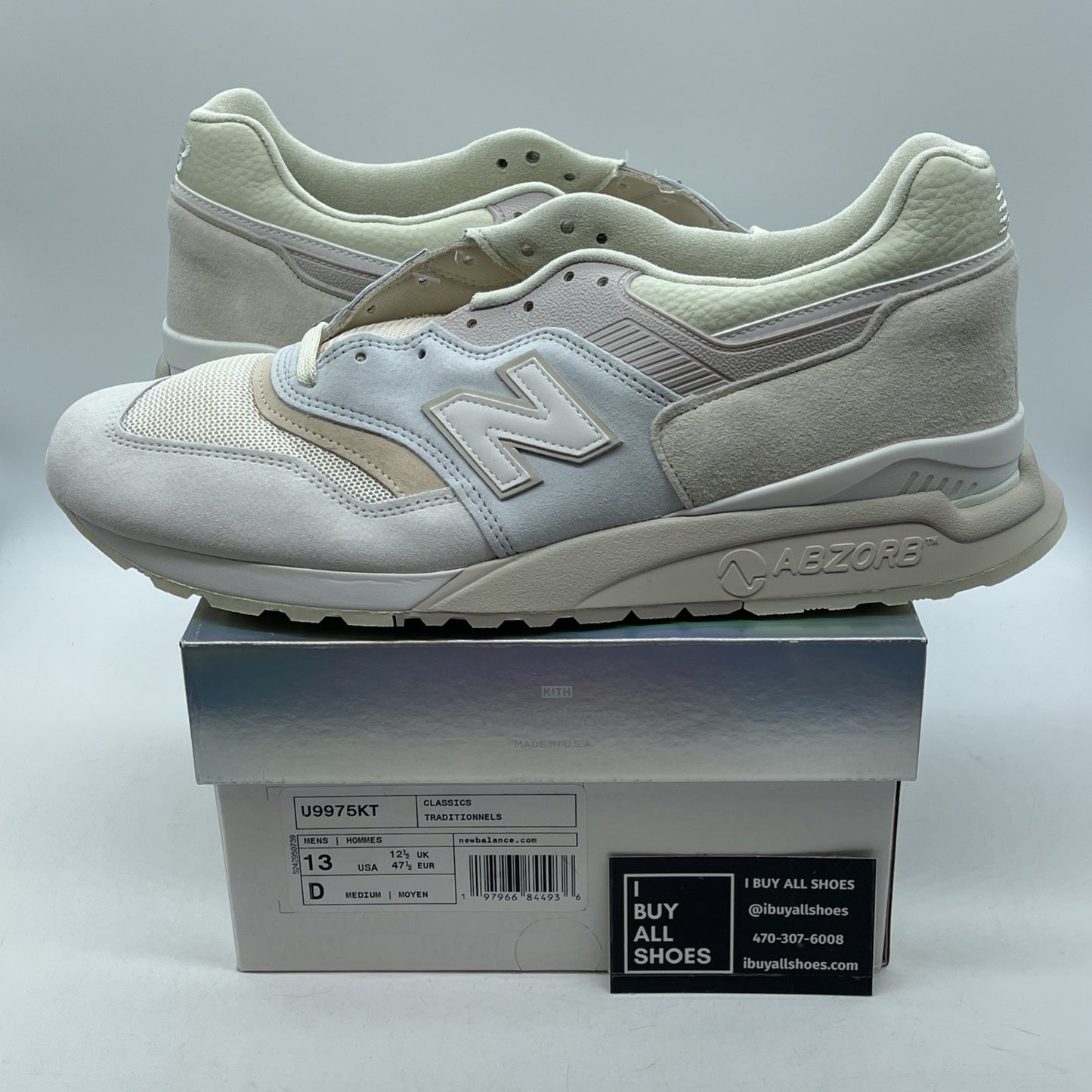 Size 13 - New Balance Ronnie Fieg x 997.5 Made in USA Easter Pack - Ice Blue...