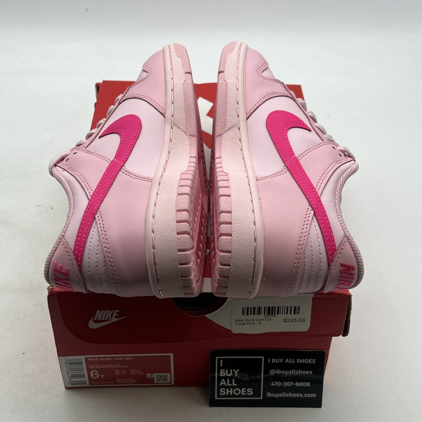 Size 6Y - Nike Dunk Low (GS) “Triple Pink” (DH9765-600)
