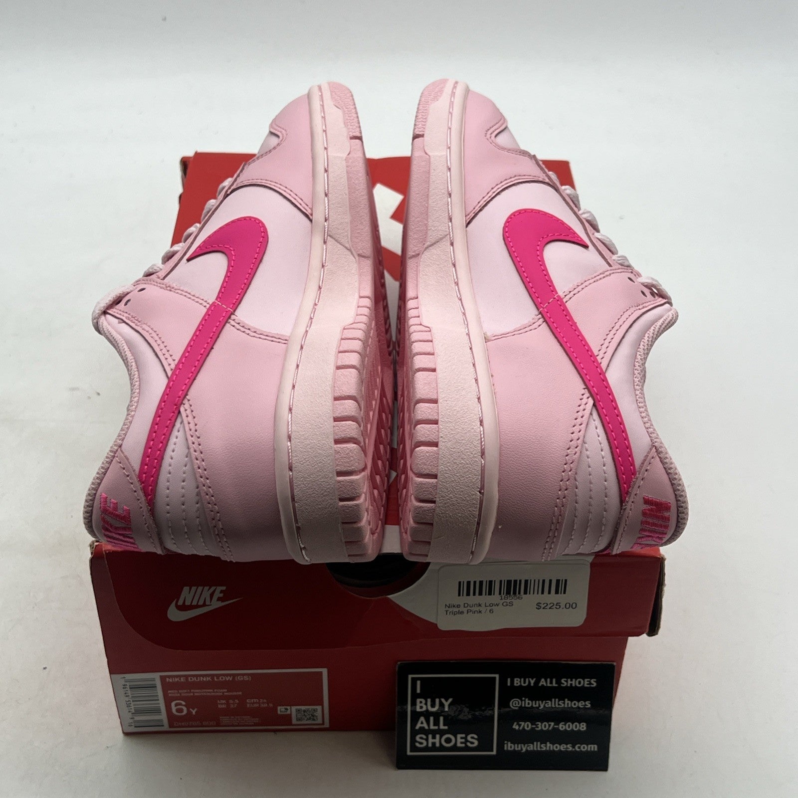 Size 6Y - Nike Dunk Low (GS) “Triple Pink” (DH9765-600)