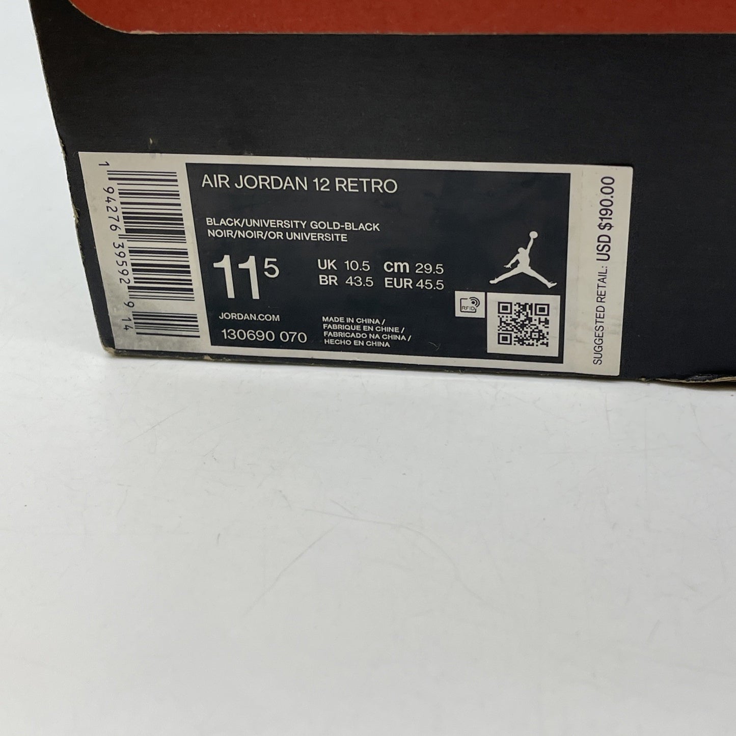 Size 11.5 - Air Jordan 12 Retro University Gold 2020 (130690-070)