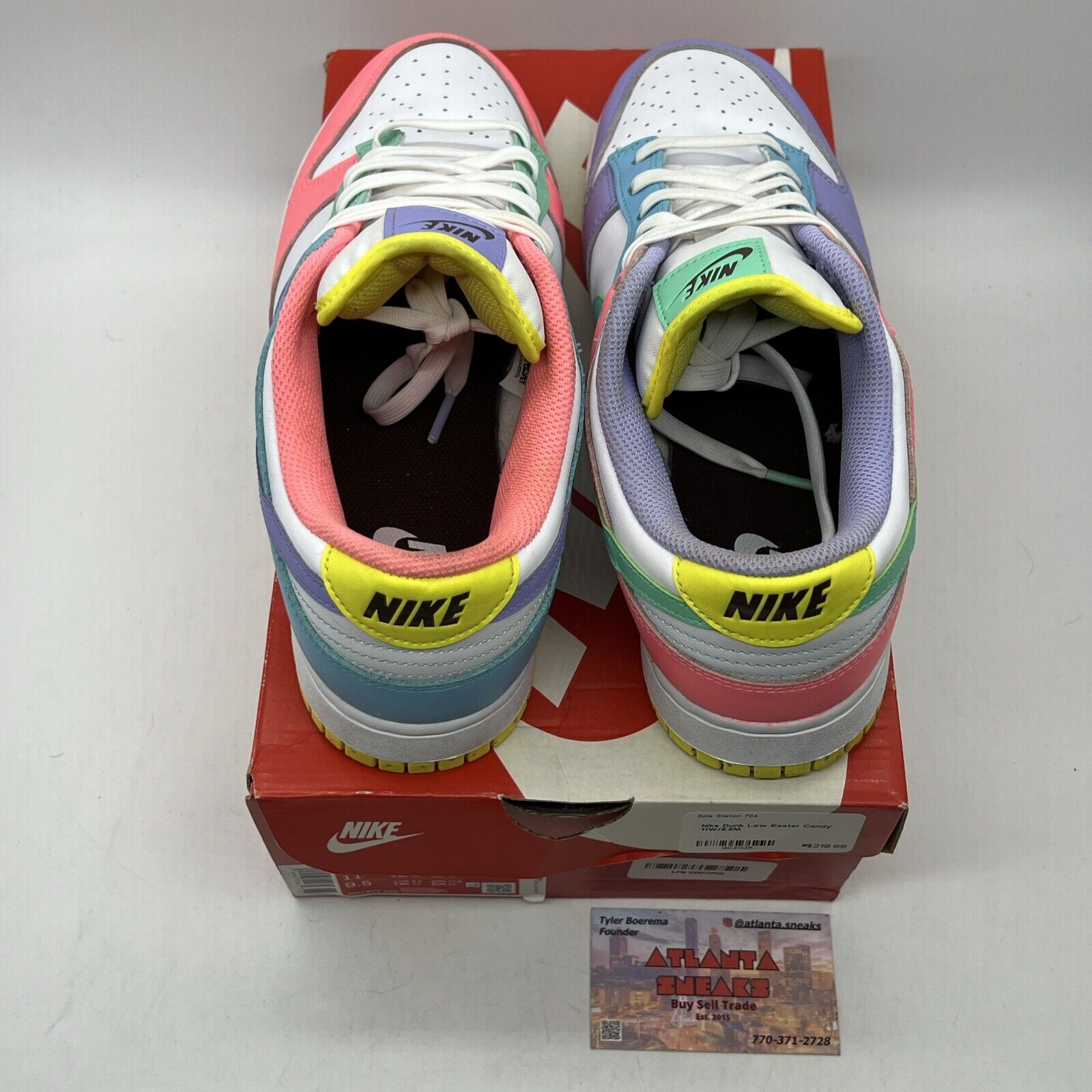 Size 11 - Nike Dunk SE Low Candy W Blue Purple Pink Yellow White (DD1872-100)