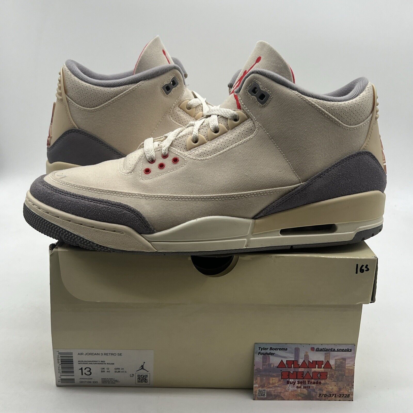 Size 13 - Air Jordan 3 Muslin (DH7139-100)