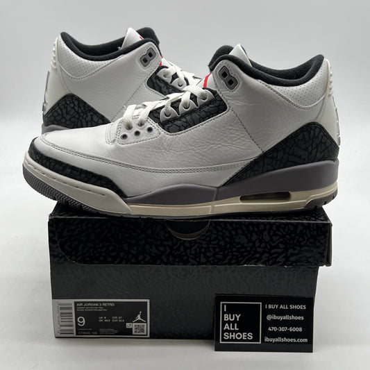 Size 9 - Air Jordan 3 Retro Cement Grey (CT8532-106)