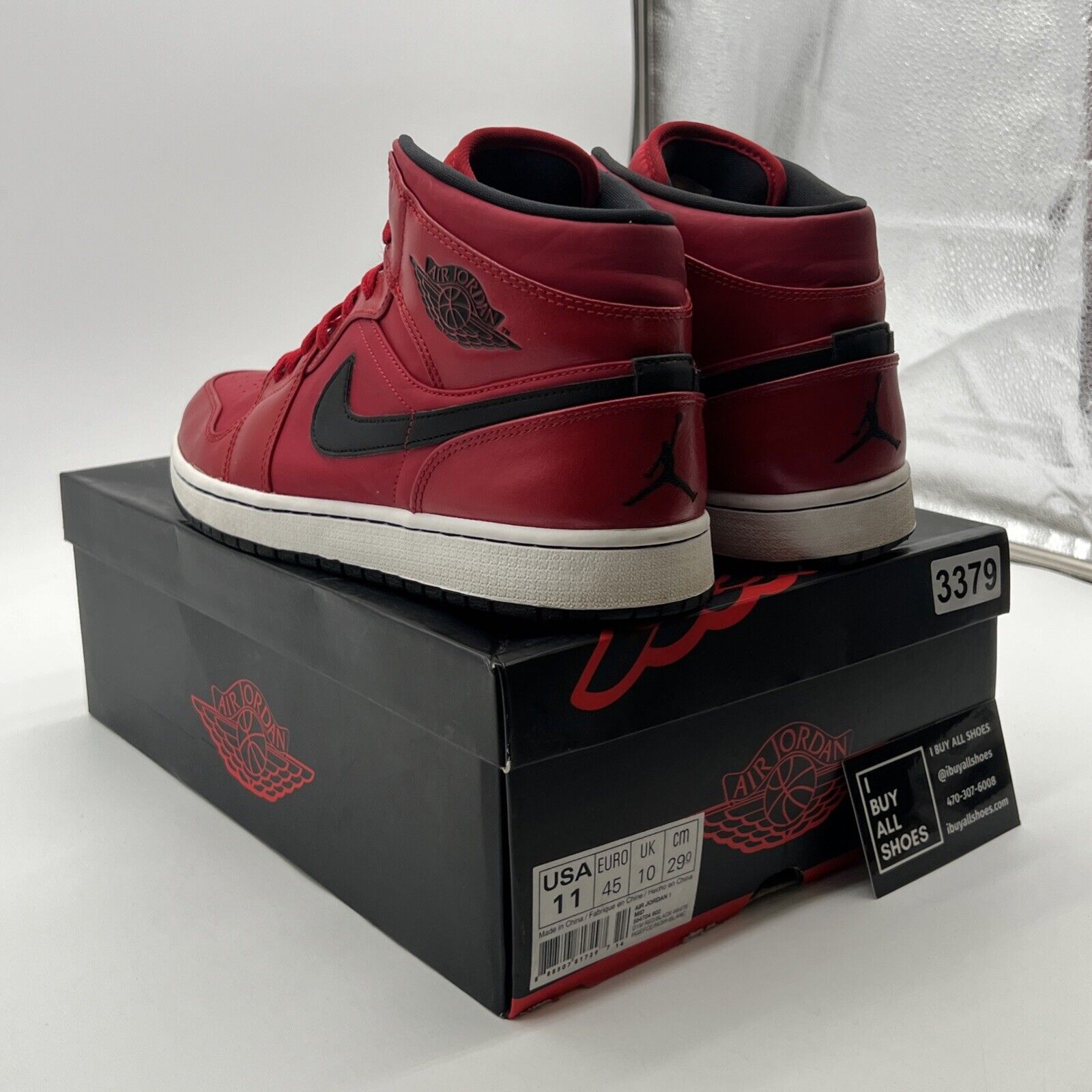Size 11 - Air Jordan 1 Retro Mid Gym Red (554724-602)