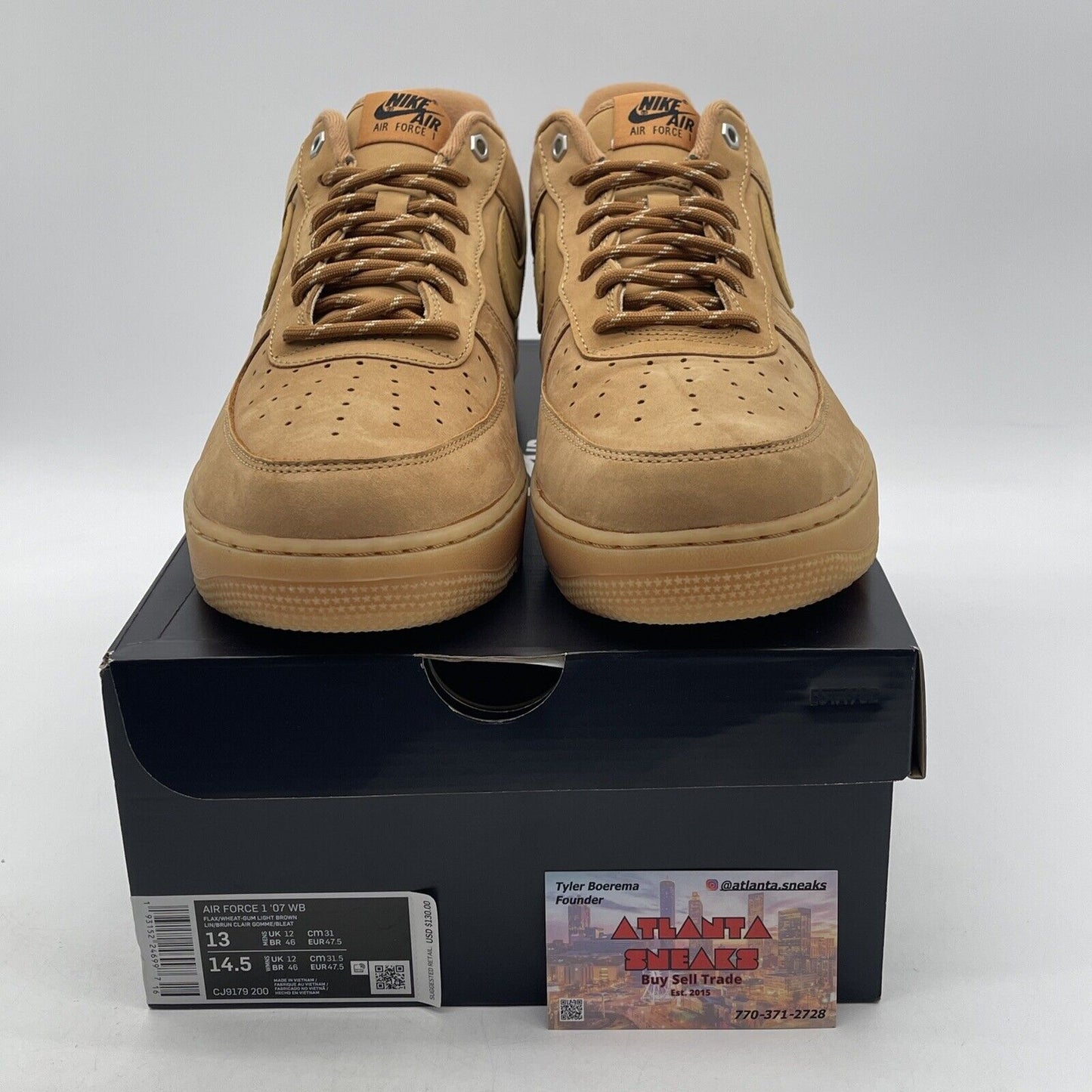 Size 13 - Nike Air Force 1 Low Flax 2019/2022 Brown Suede (CJ9179-200)