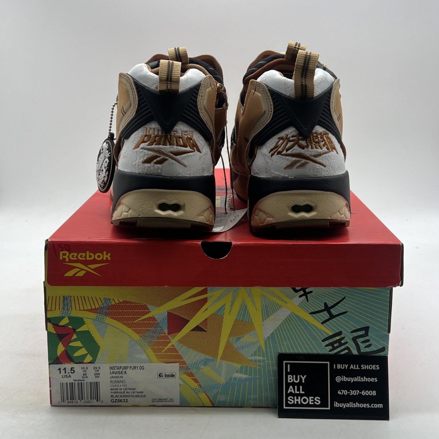 Size 11.5 - Reebok Kung Fu Panda x InstaPump Fury Po (GZ8632)