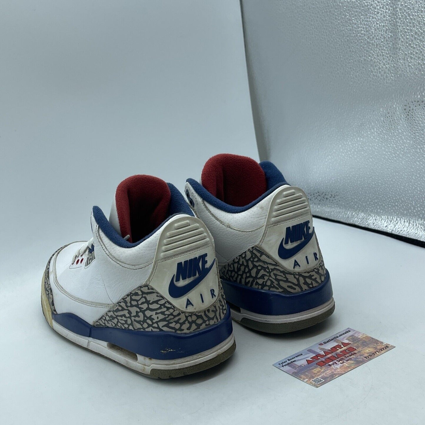 Size 8 - Jordan 3 Retro OG Mid True Blue Gray White (854262-106)