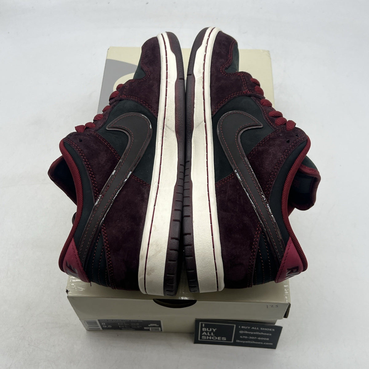 Size 8 - RIOT Skateshop x Nike Dunk Pro SB QS Low Mahogany Dark Beetroot