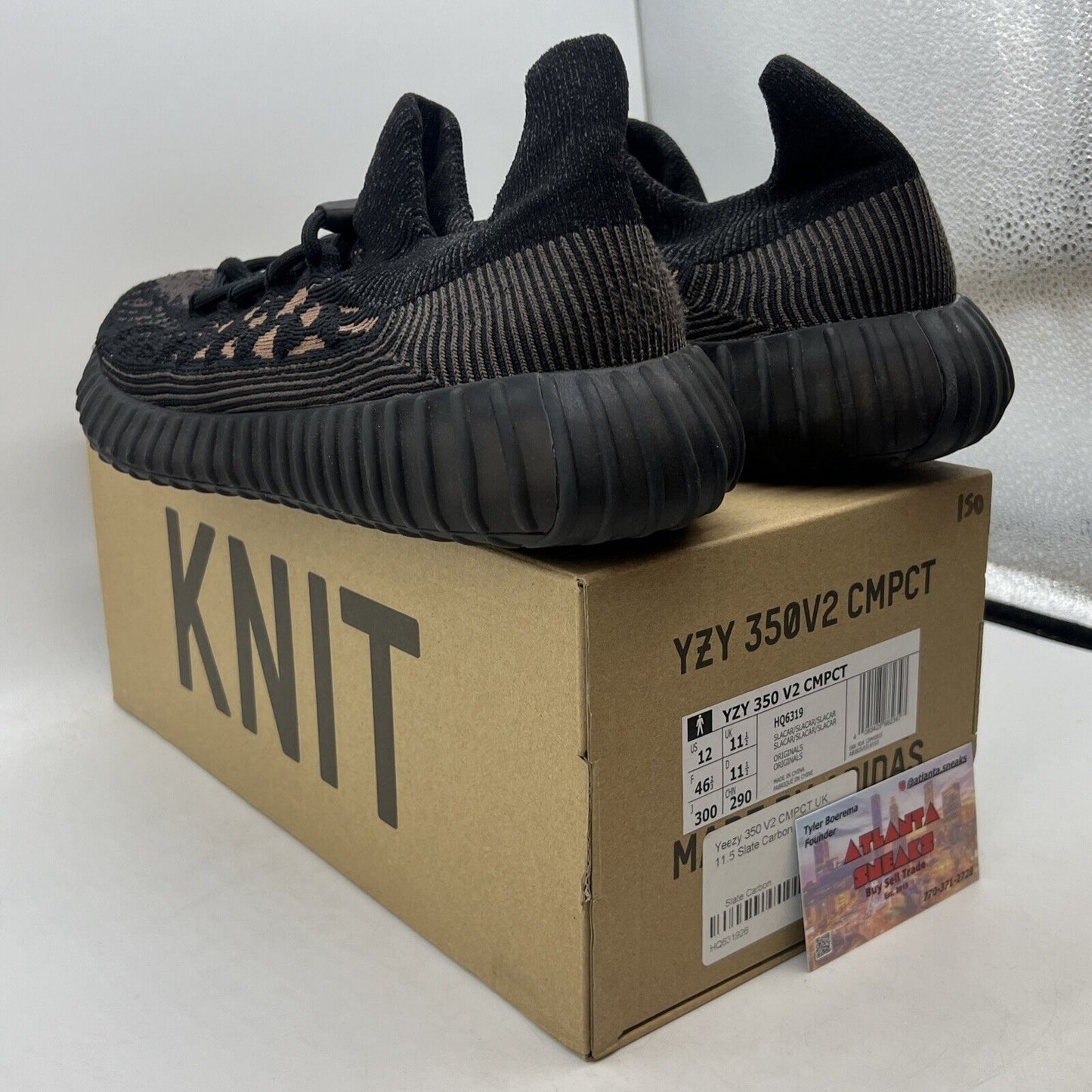 Size 12 - adidas Yeezy Boost 350 V2 CMPCT Slate Carbon Brown (HQ6319)