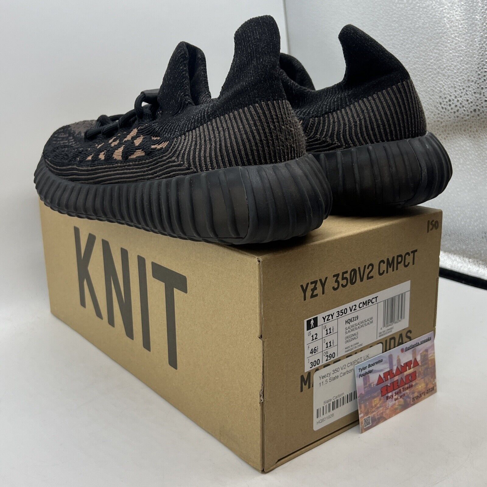 Size 12 - adidas Yeezy Boost 350 V2 CMPCT Slate Carbon Brown (HQ6319)