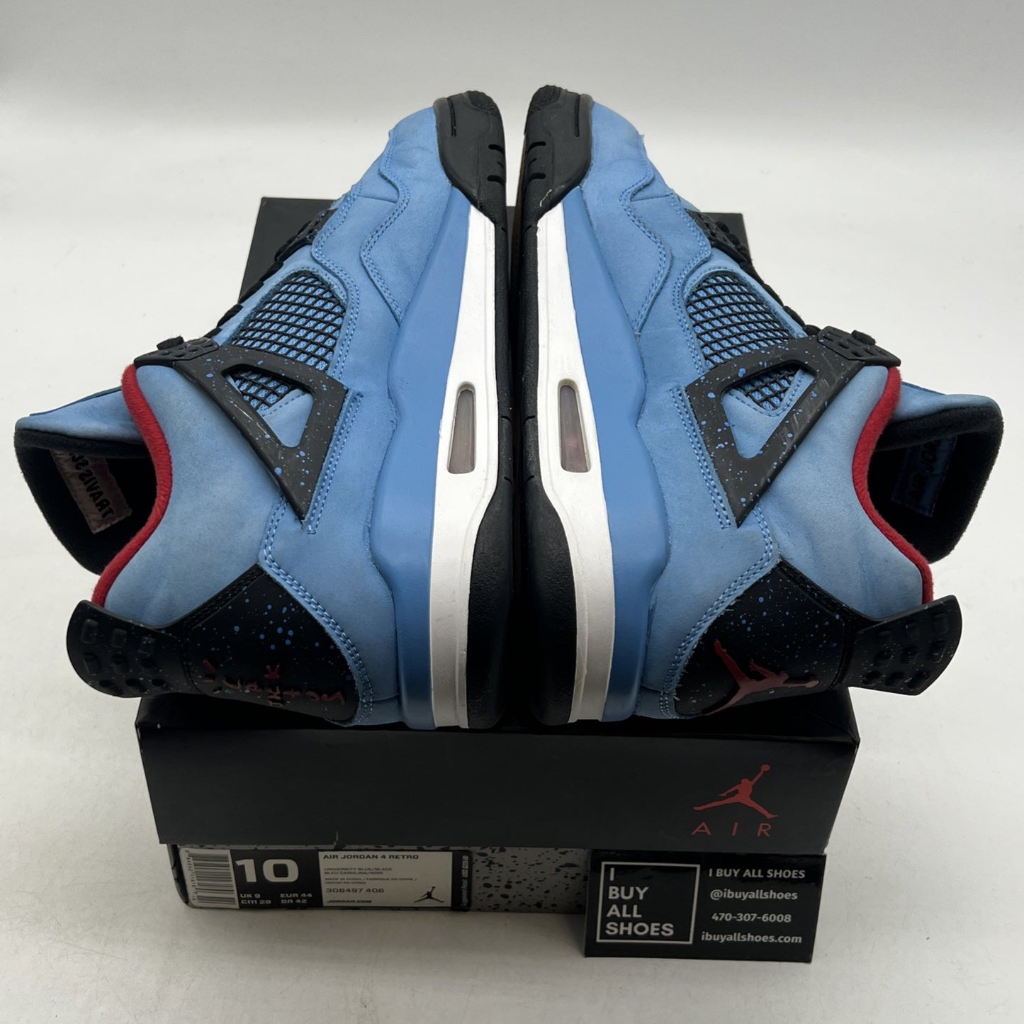 Size 10 - Air Jordan 4 Retro x Travis Scott Mid Cactus Jack (308497-406)