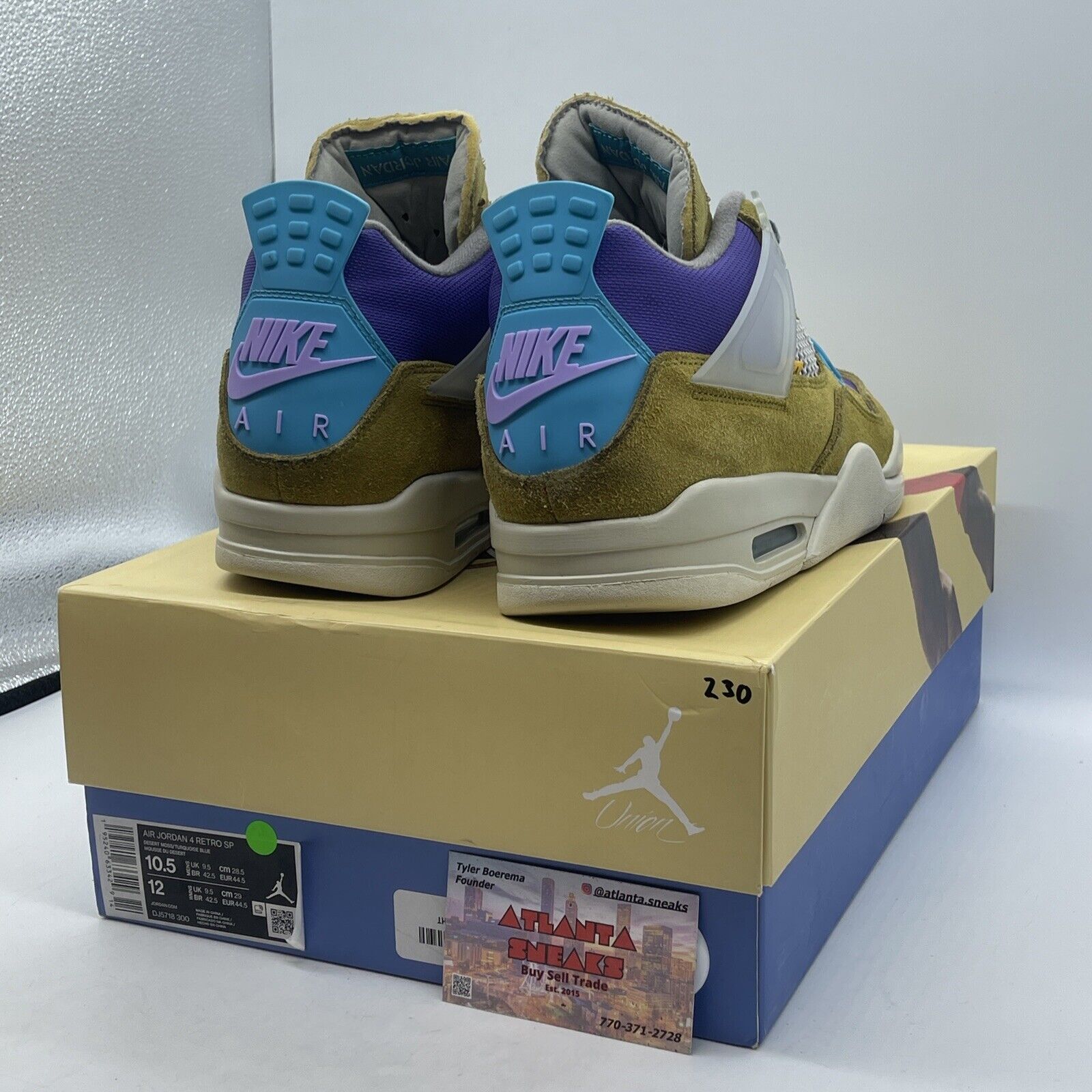 Size 10.5 - Jordan 4 Retro SP x Union 30th Anniversary Suede Leather (DJ5718-300