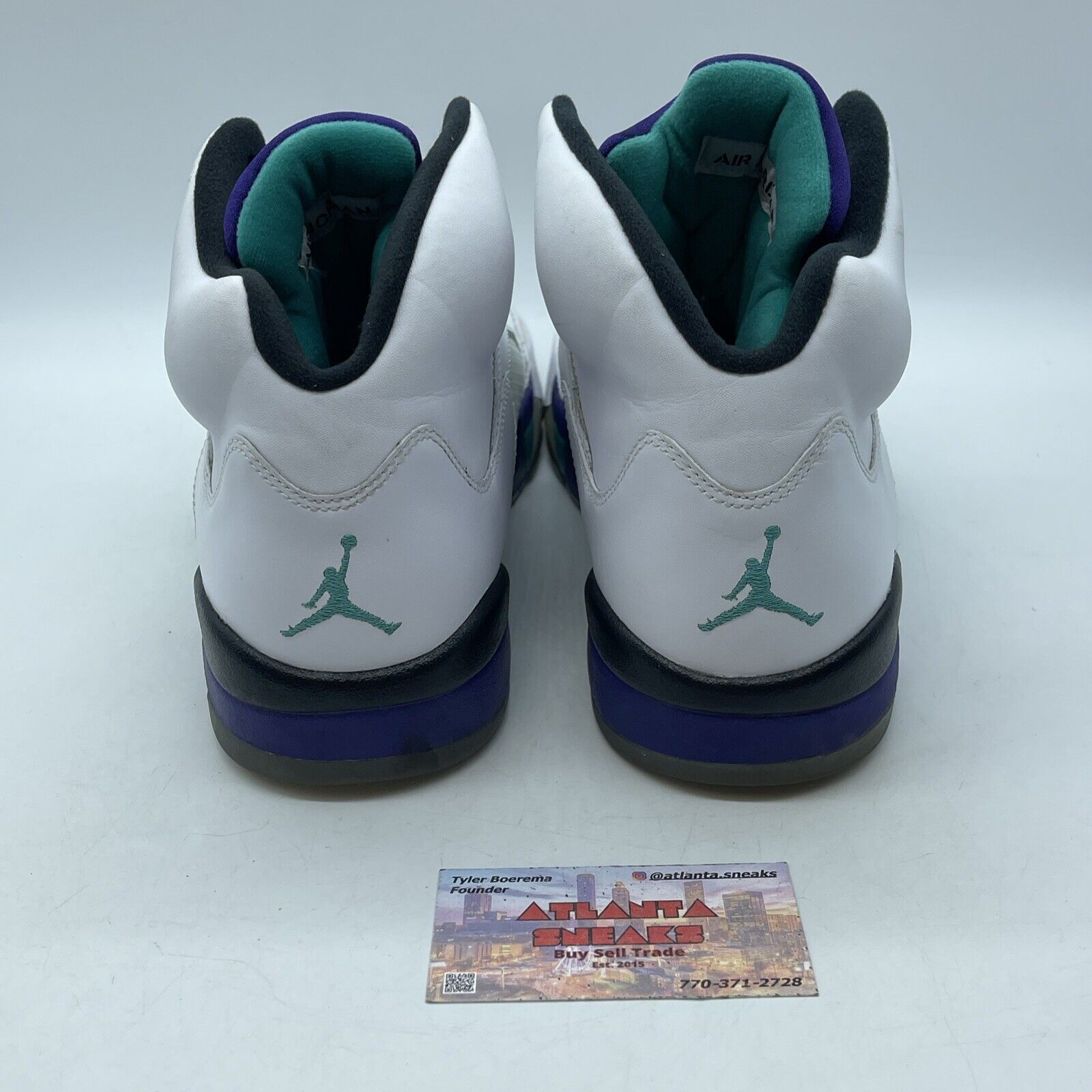 Size 12 - Jordan 5 Retro Grape 2013 White Purple Blue Leather (136027-108)