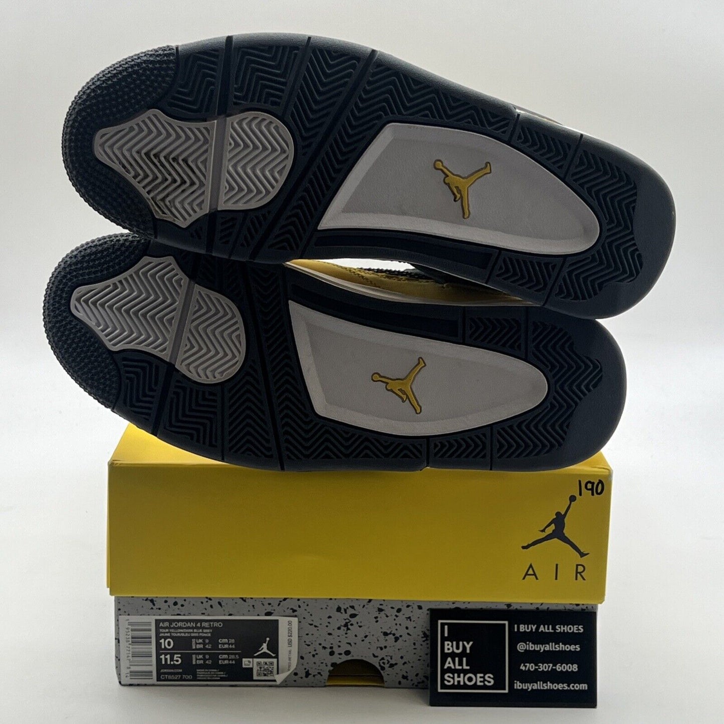 Size 10 - Air Jordan 4 Retro Mid Lightning (CT8527-700)