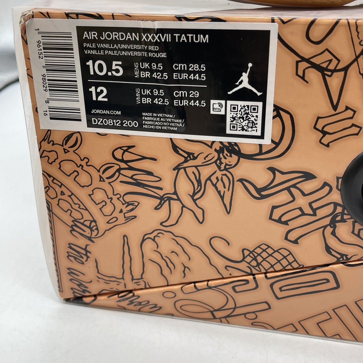 Size 10.5 - Jayson Tatum x Air Jordan 37 Tattoo (DZ0812-200)