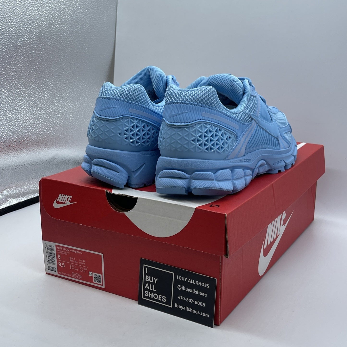 Size 8 - Nike Air Zoom Vomero 5 Lakeside Blue Suede Leather (HF5493-400)