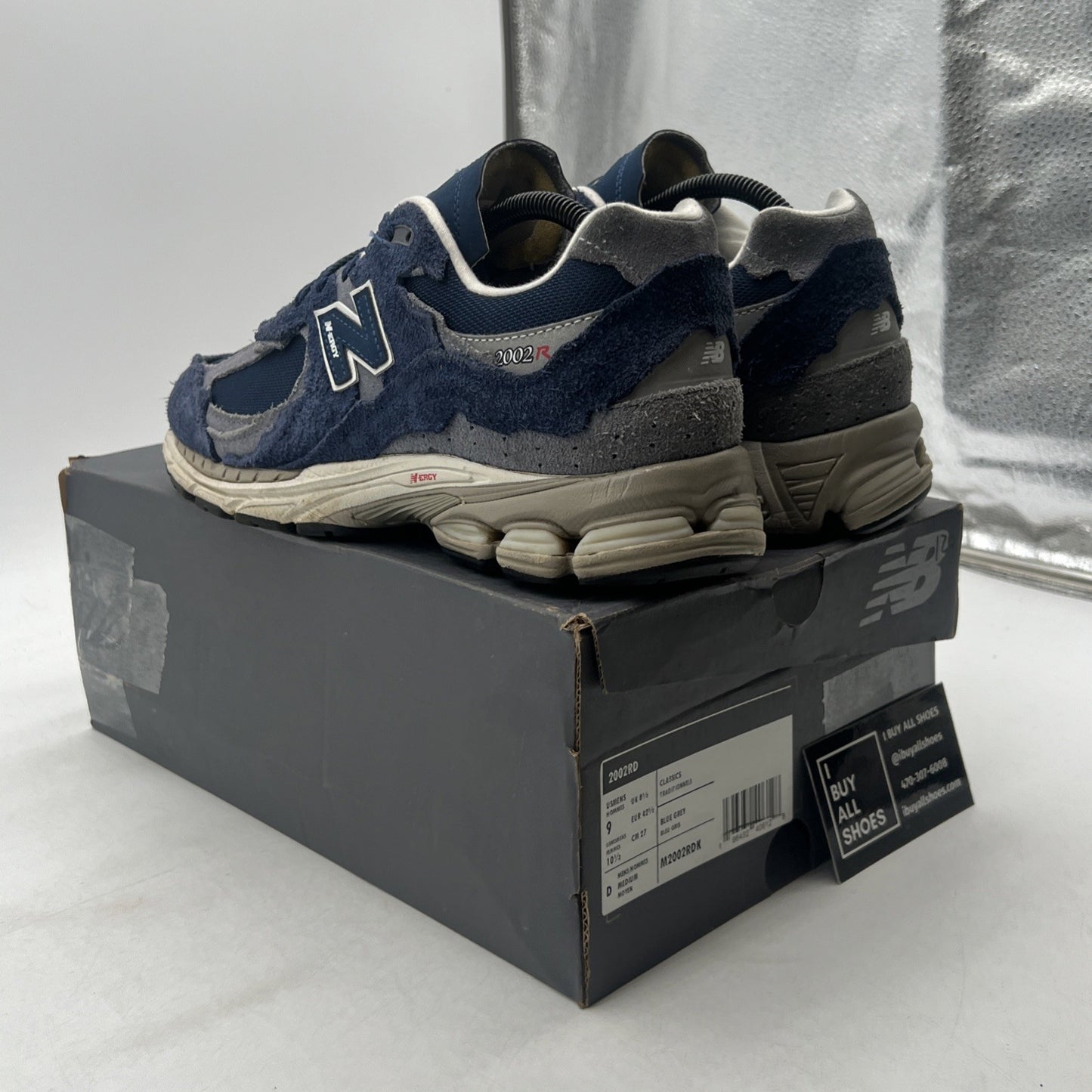 Size 9 - New Balance 2002R Protection Pack - Navy (M2002RDK)