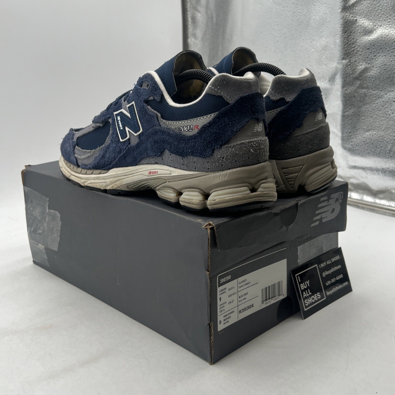 Size 9 - New Balance 2002R Protection Pack - Navy (M2002RDK)