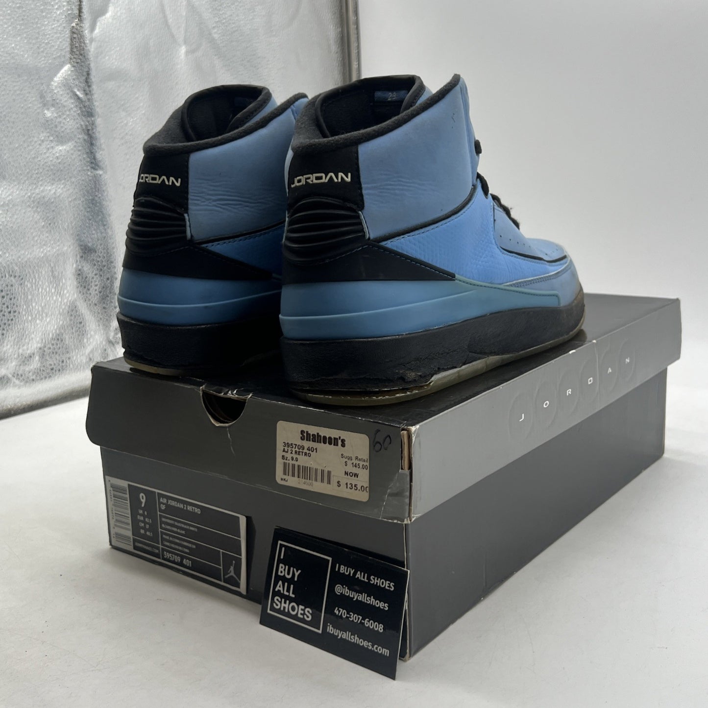 Size 9 - Air Jordan 2 Retro QF University Blue (395709-401)