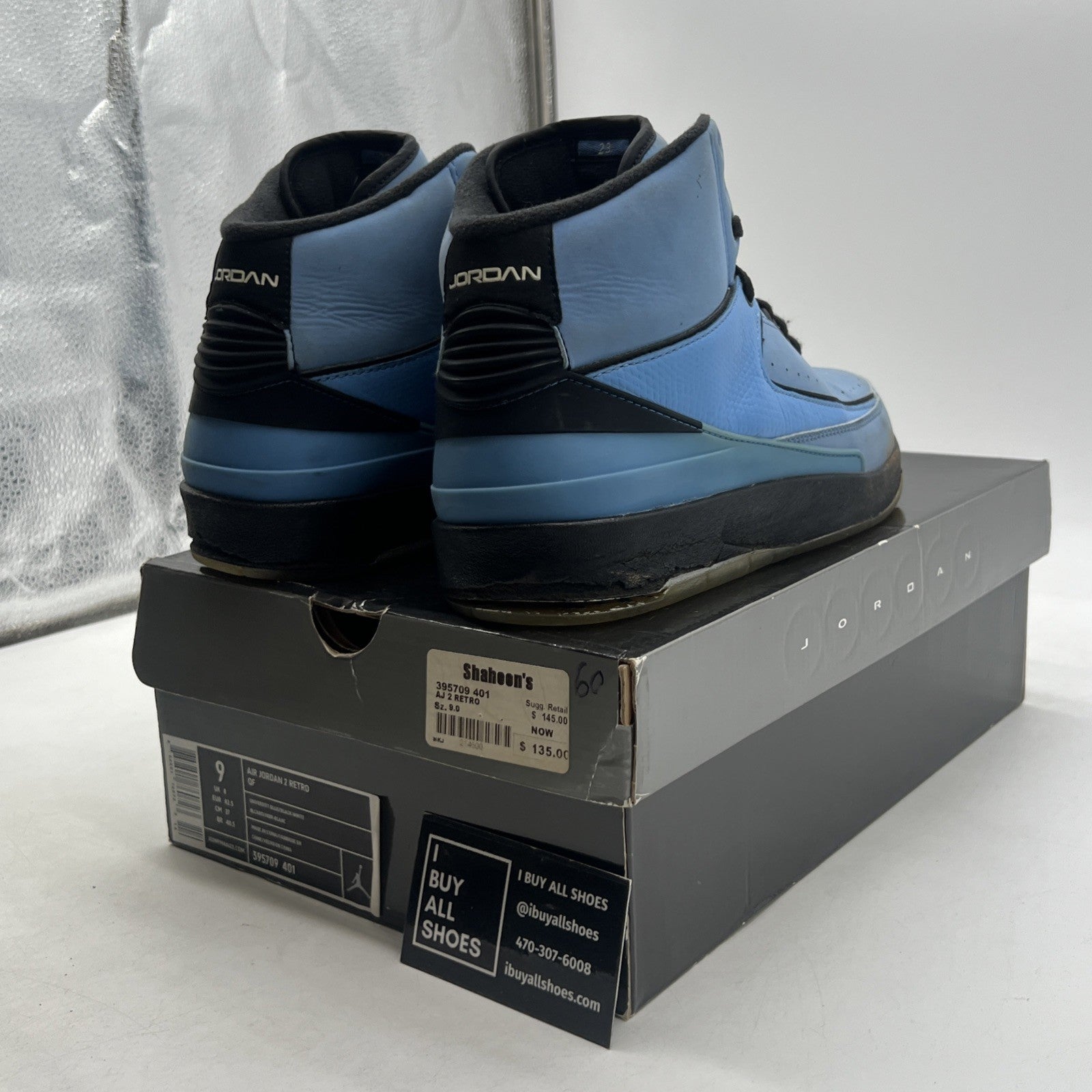 Size 9 - Air Jordan 2 Retro QF University Blue (395709-401)