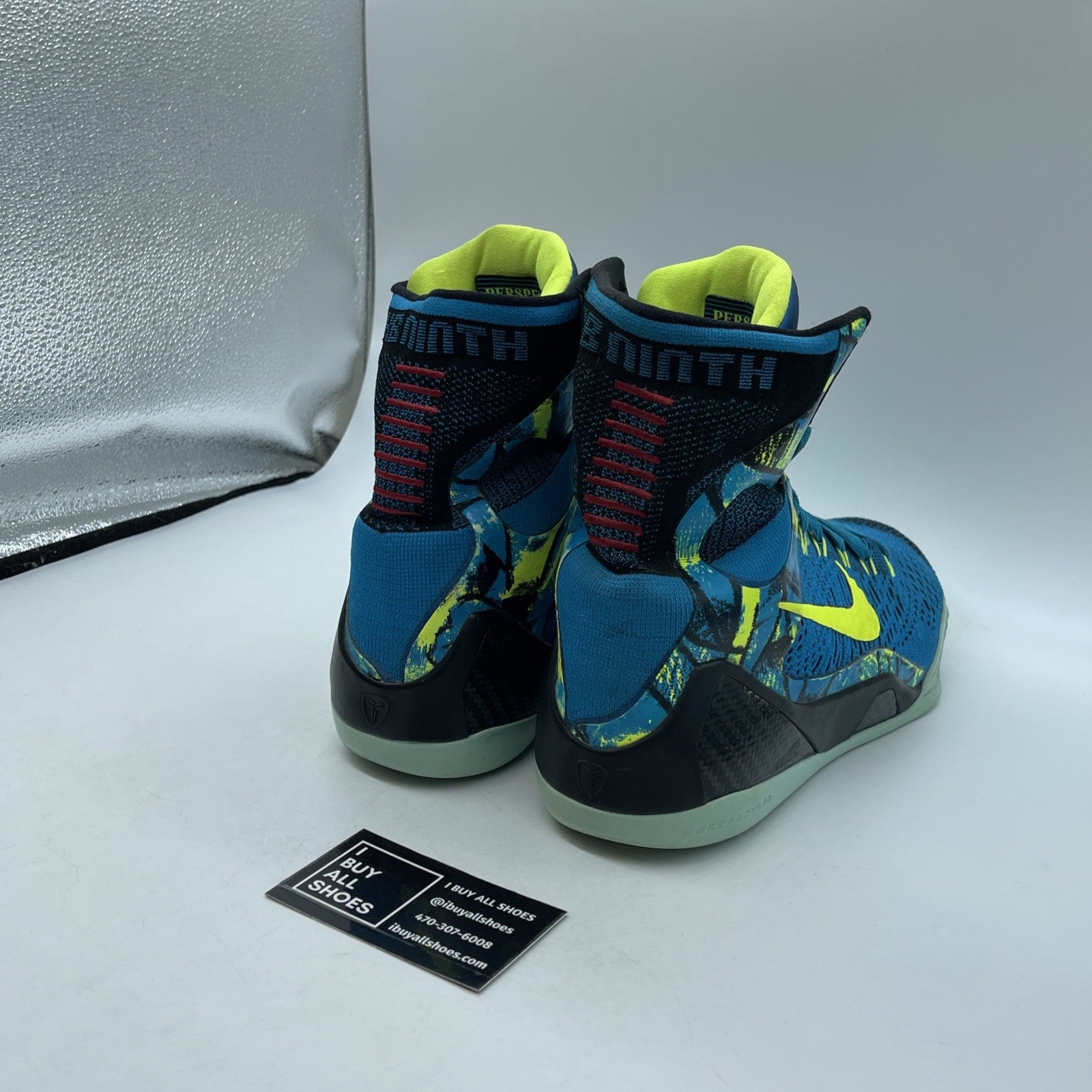Size 10 - Nike Kobe 9 Elite Perspective Blue Red Black Suede (630847-400)
