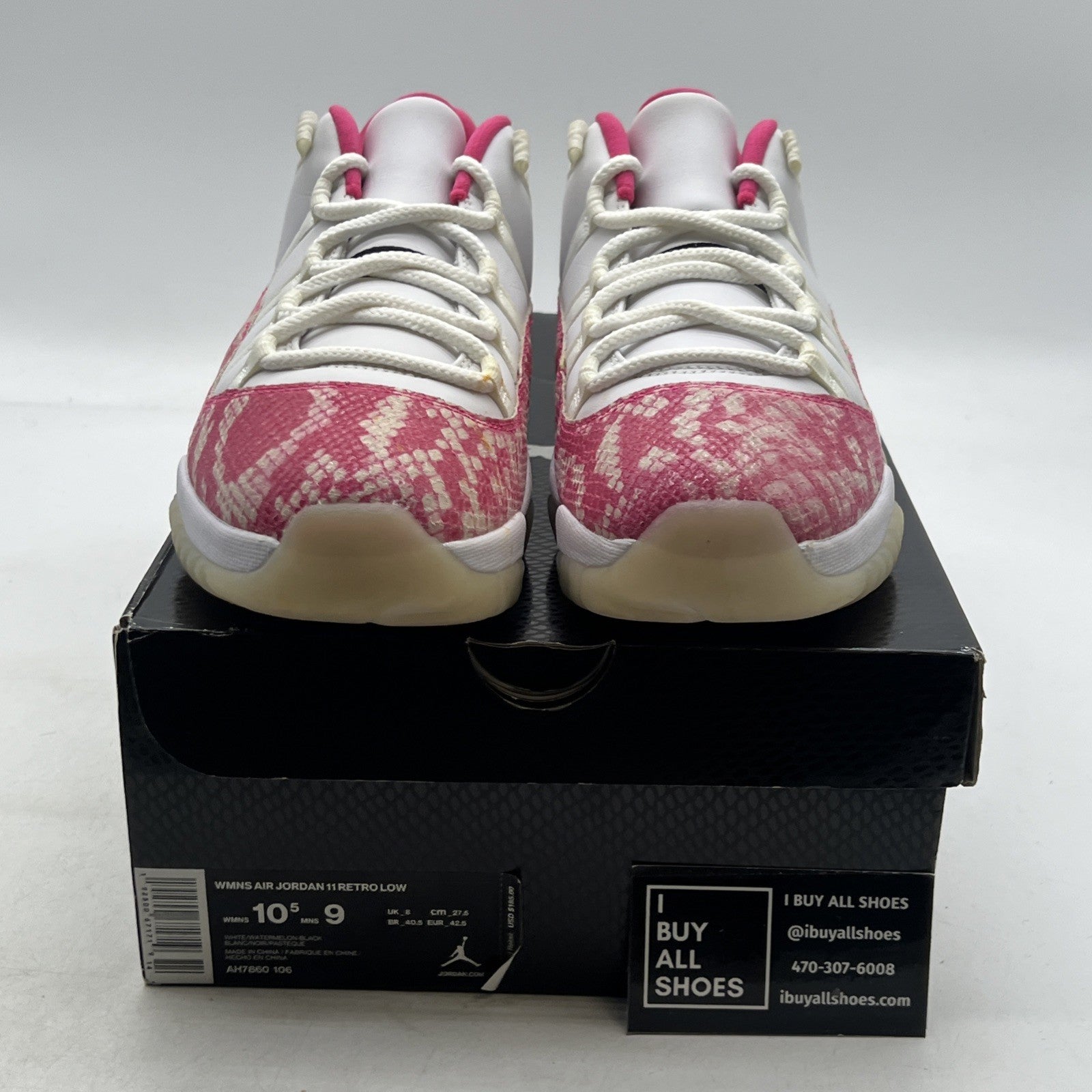 Size 10.5 - Air Jordan 11 Retro Low Pink Snakeskin W (AH7860-106)