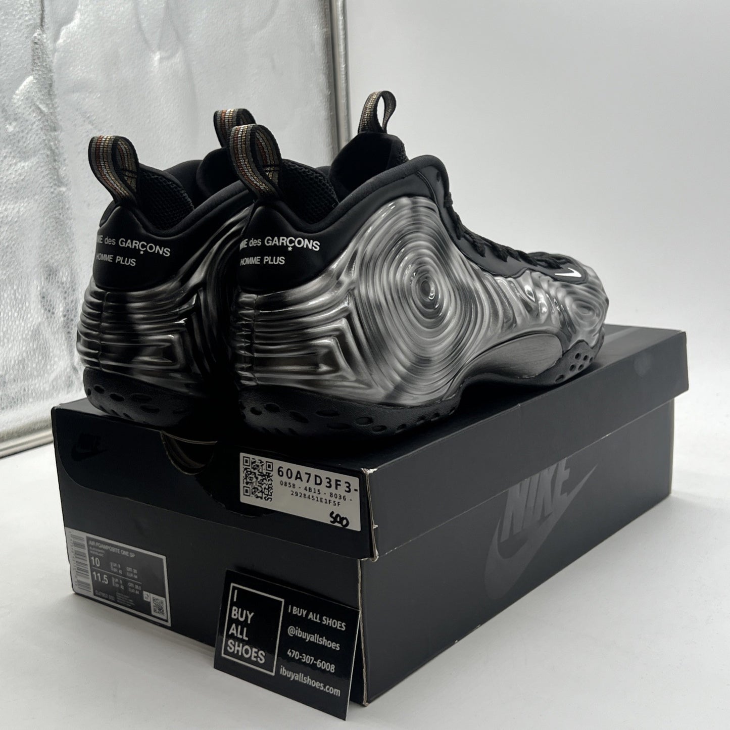 Size 10 - Nike Comme des Garçons Homme Plus x Air Foamposite One SP Cat Eye