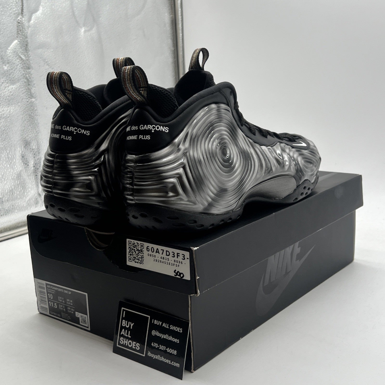 Size 10 - Nike Comme des Garçons Homme Plus x Air Foamposite One SP Cat Eye