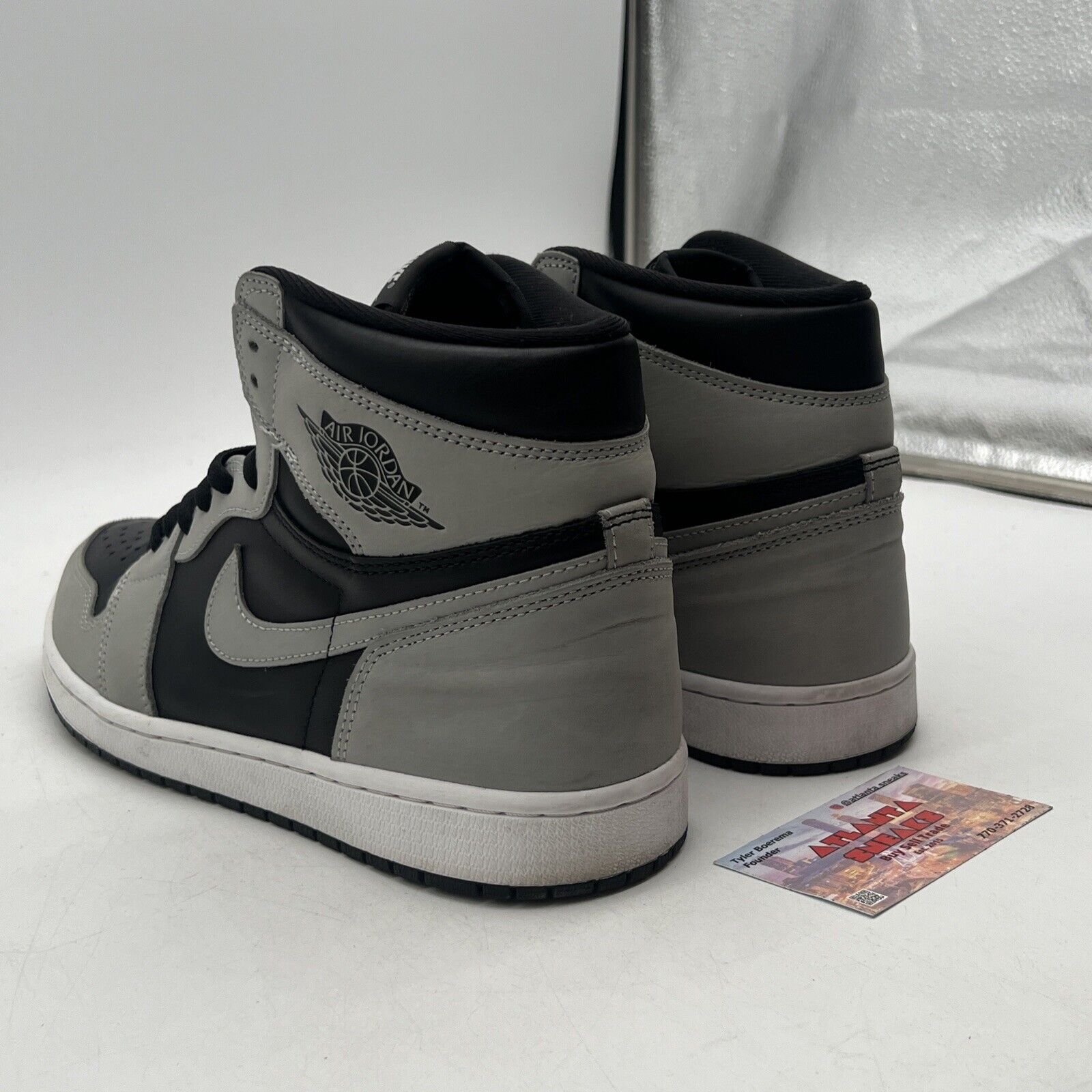 Size 11 - Jordan 1 Retro OG High Shadow 2.0 Black Grey Leather (555088-035)