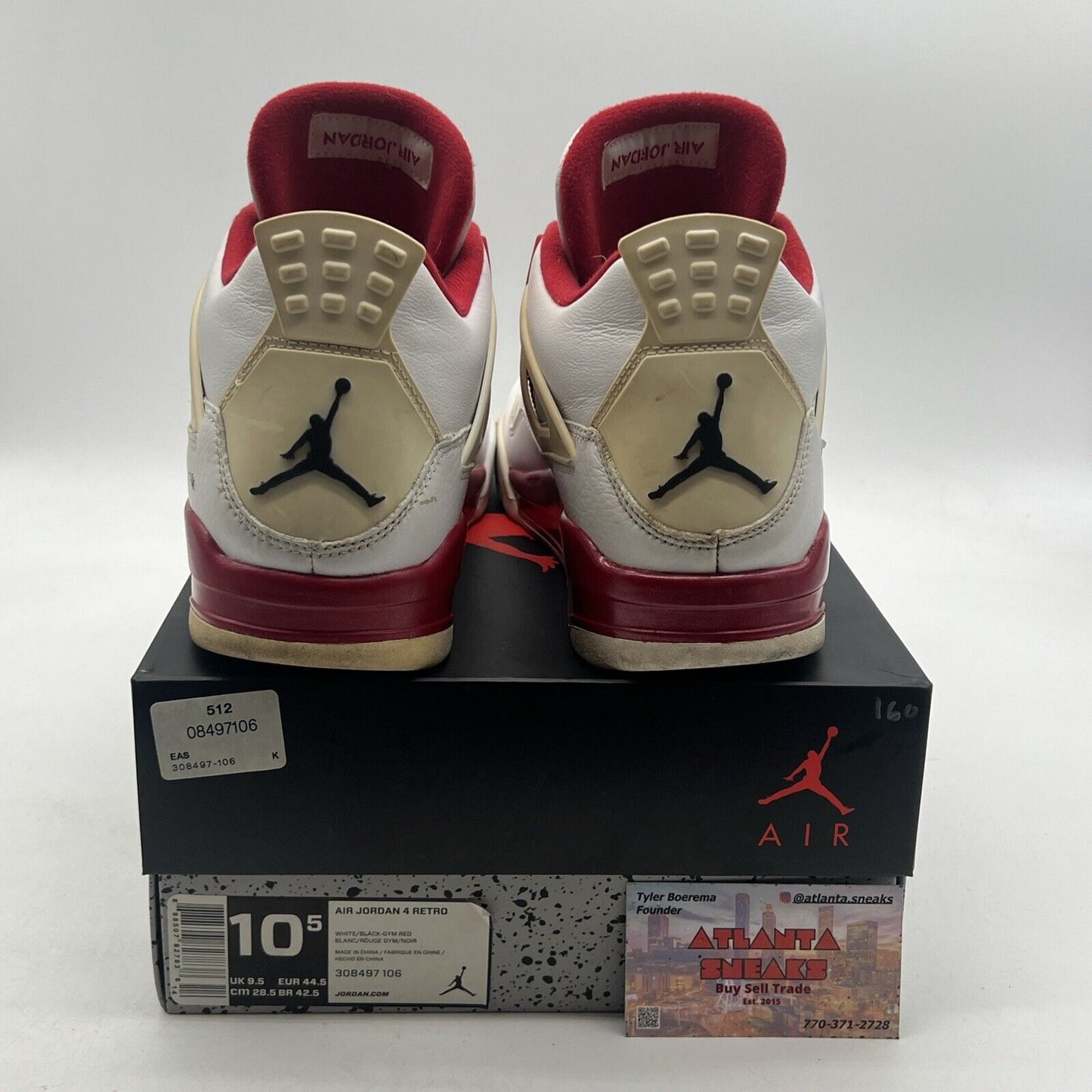 Size 10.5 - Air Jordan 4 Retro alternate 89 (308497-106)