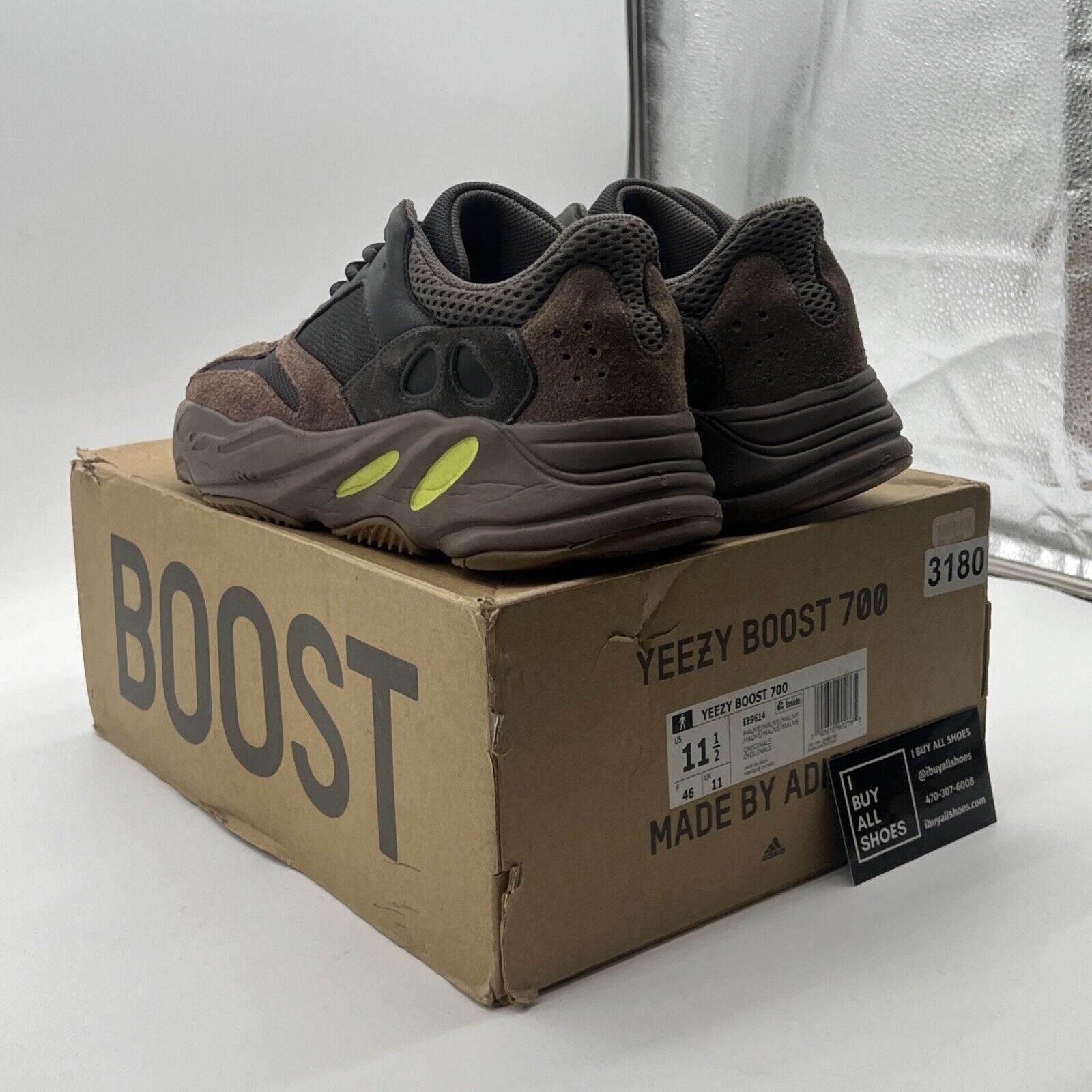 Size 11.5 - Adidas Yeezy Boost 700 V1 Mauve (EE9614)